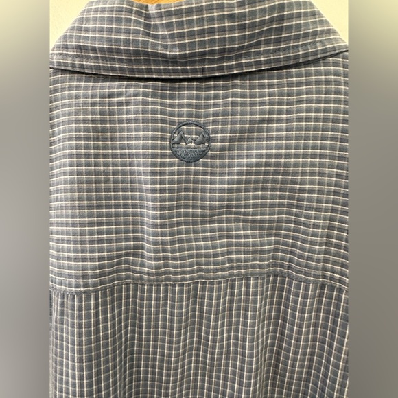 Wrangler Outdoor Men’s Button Down Shirt Size XXL Blue Short Sleeve 100% Cotton - Picture 8 of 8